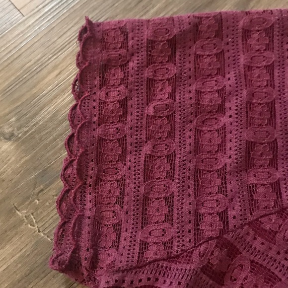 Free People Maroon Lace Dress - Picture 3 of 5